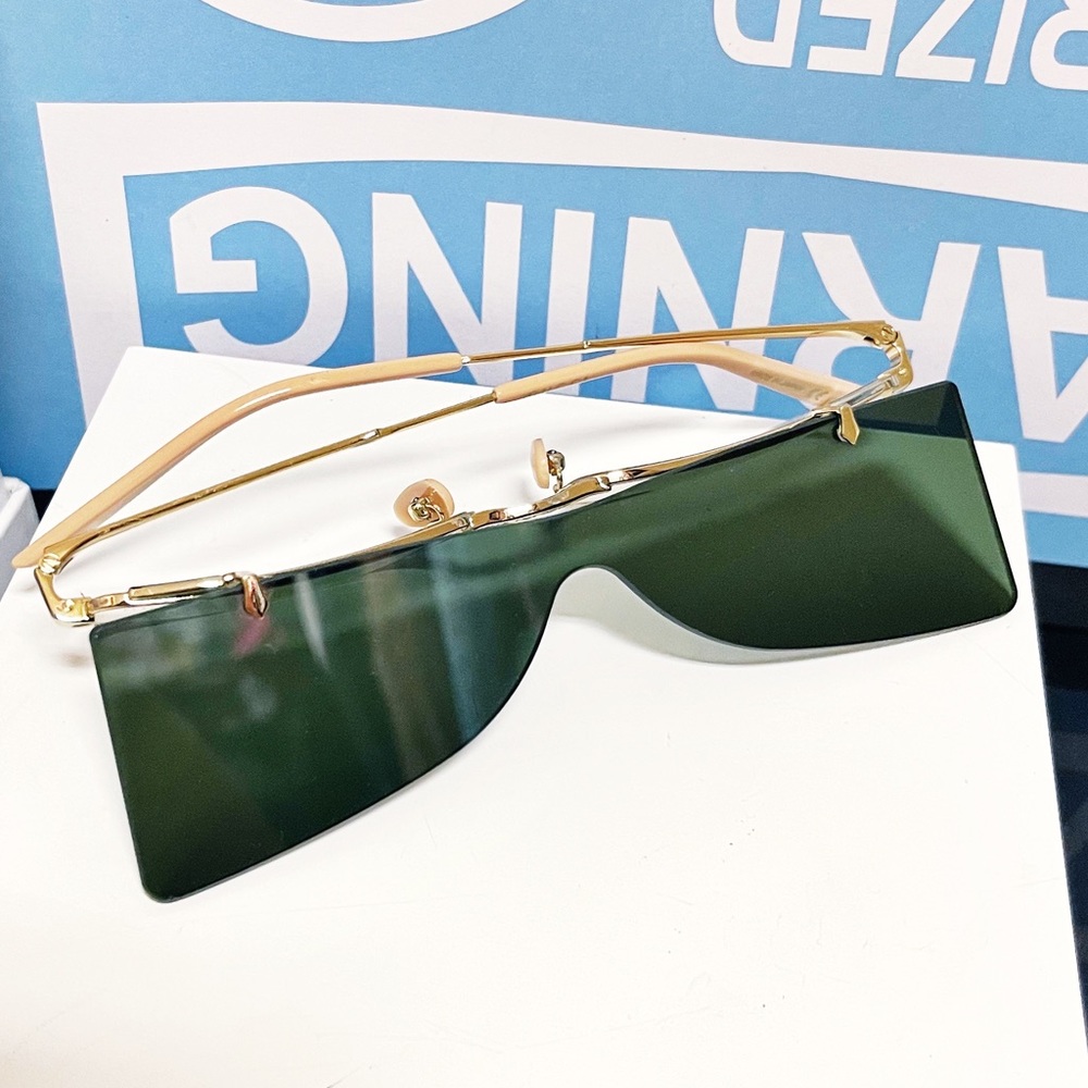 Authentic Gucci 56mm Flip-Up Rectangular Optical … - image 2